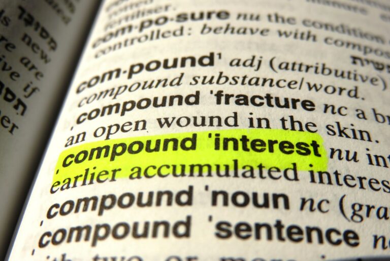 Compount Interest Highlighted Dictionary